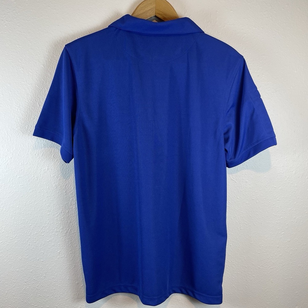 V Valanch Men's Size Large Blue Polo Shirt NWT Moisture Control‎ Short Sleeve - Picture 2 of 12